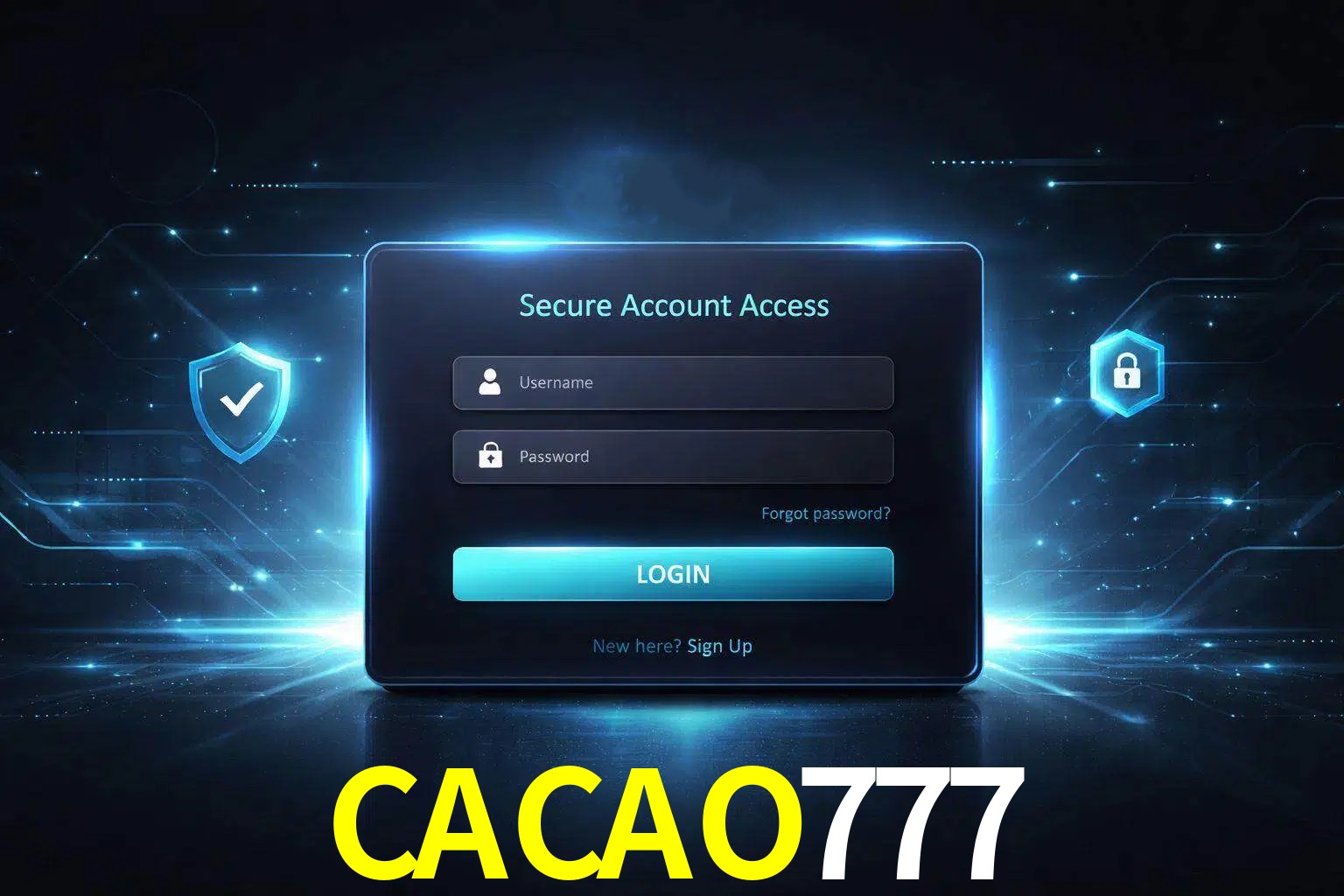Pantalla de inicio de sesión de cuenta CACAO777 para usuarios en México