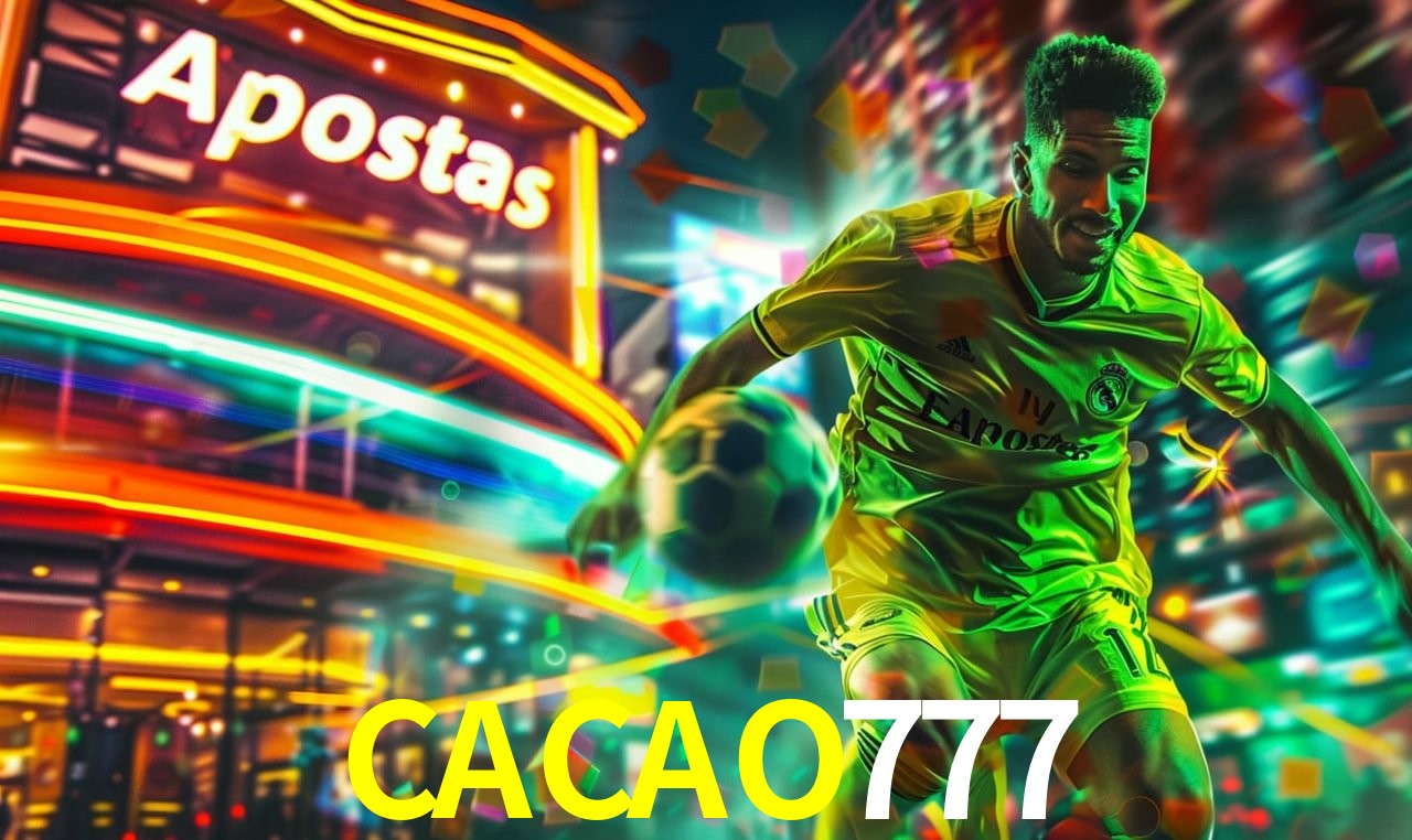 Escena dinámica inspirada en casino con iluminación CACAO777, cartas, fichas e íconos de juegos digitales en un espacio moderno de juegos.
